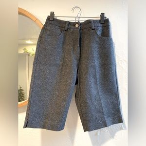 Studio Table NWOT Woman High Waist Wool Half Slacks Dress Shorts